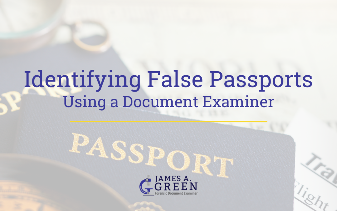 Identifying False Passports Using a Document Examiner