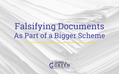 Falsifying Documents As Part of a Bigger Scheme