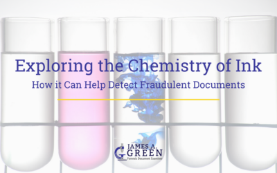 Exploring the Chemistry of Ink – How it Can Help Detect Fraudulent Documents