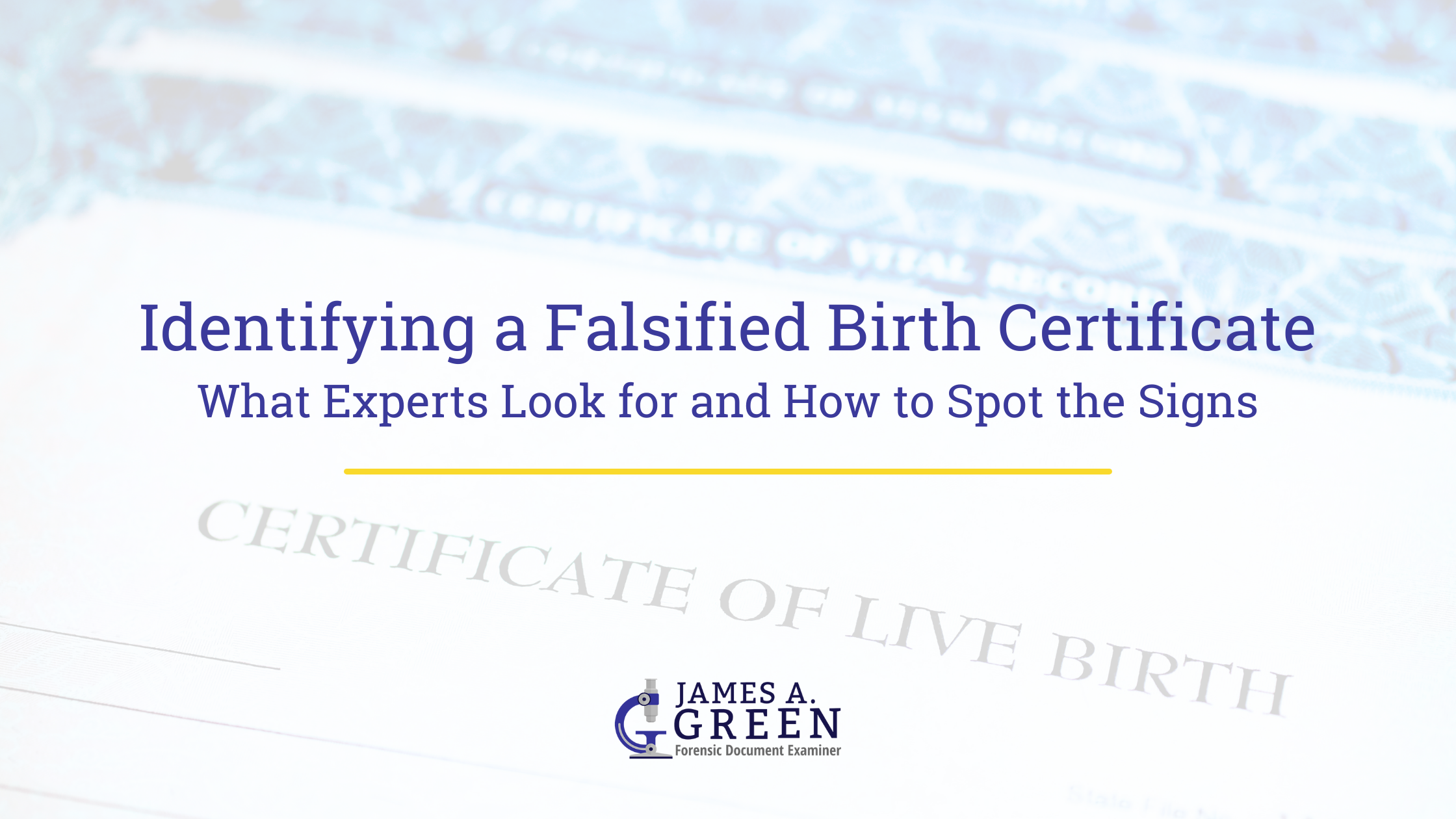 Identifying a Falsified Birth Certificate – What Experts Look for and How to Spot the Signs